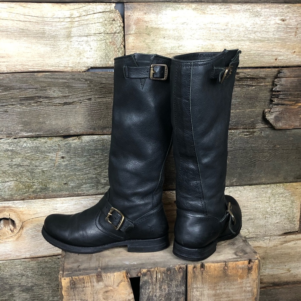Frye Black Veronica Slouch boots